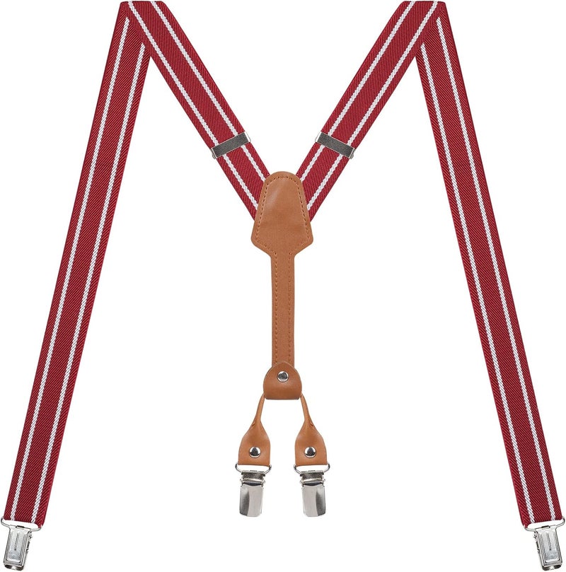 Action Ward Store Women's Suspenders - 1" Width - Y Back 4 Clip Skinny Ladies Suspenders - Image 1